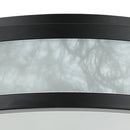 Modern 16 Inch 3-Light Black Flush Mount Ceiling Light