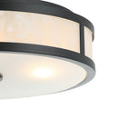 Modern 16 Inch 3-Light Black Flush Mount Ceiling Light