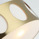 Modern 3 Light Golden Flush Mount Ceiling Lighting