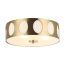 Modern 3 Light Golden Flush Mount Ceiling Lighting