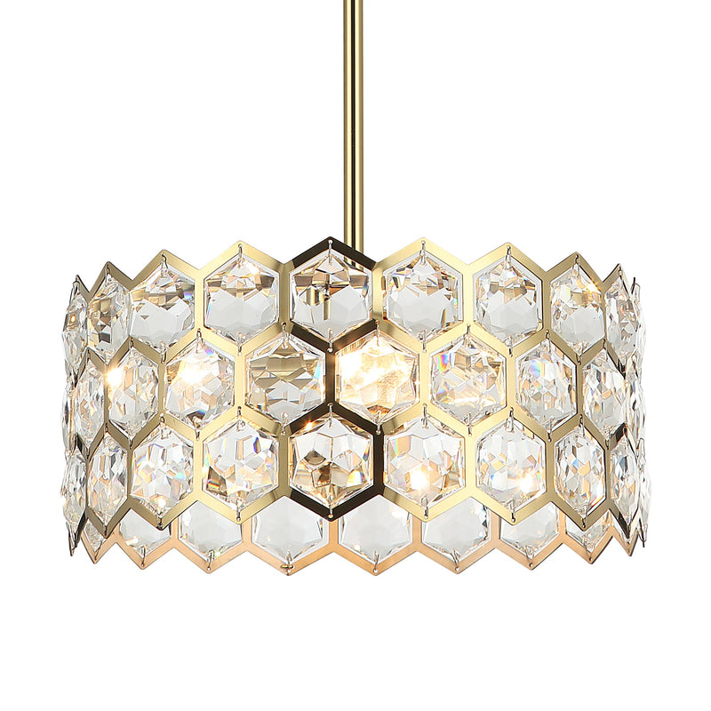 13 Inch Modern Golden 3-Light Pendant Lighting for Living Room