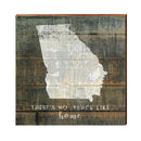 No Place Like Home Georgia | Real Wood Art Print