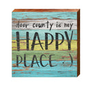 Door County is My Happy Place | Wall Art Print on Real Wood
