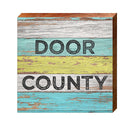 Door County Colorful | Wall Art Print on Real Wood