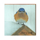 Kathy Miller's Blue Bird Door County | Wall Art Print on Real Wood