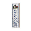 Welcome Door County Lighthouse Latitude Longitude Vertical | Wall Art Print on Real Wood