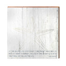 Starfish Sandy Gingras Quote Sign | Wall Art Print on Real Wood