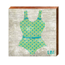 Bathing Suit Sign | Wall Art Print on Real Wood