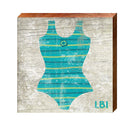 Bathing Suit Sign | Wall Art Print on Real Wood