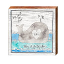 Long Beach Island Whale Sign | Wall Art Print on Real Wood