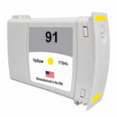 U.S. Remanufactured for HP 91 775mL (C9469A) Yellow Ink Cartridges