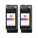 U.S. Remanufactured for HP 23 (C1823D) Color Twin Pack Ink Cartridges