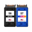 U.S. Remanufactured for HP 56 Black / 57 Color Combo Pack Ink Cartridge