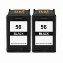 U.S. Remanufactured for HP 56 (C6656AN) Black Twin Pack Ink Cartridge