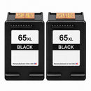 U.S. Remanufactured for HP 65XL (N9K04AN) Black Twin Pack Ink Cartridges