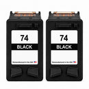 U.S. Remanufactured for HP 74 (CB335WN) Black Twin Pack Ink Cartridges