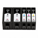 U.S. Remanufactured for HP 934XL 2 Black / 935XL 3 Color Ink Cartridges 5-pack