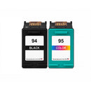 U.S. Remanufactured for HP 94 Black / 95 Tri-Color Combo Pack Ink Cartridge