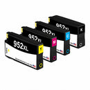 U.S. Remanufactured for HP 952XL 1 Black / 3 Color 4-pack Ink Cartridges