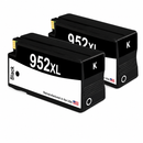 U.S. Remanufactured for HP 952XL (F6U19AN) Black Twin Pack Ink Cartridges