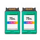 U.S. Remanufactured for HP 75 (CB337WN) Color Twin Pack Ink Cartridges