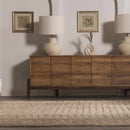 Washable Handmade Wool Rug - Brown - Clearance
