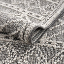 Diah Black & Bone Outdoor Area Rug - Clearance