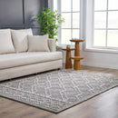 Diah Black & Bone Outdoor Area Rug - Clearance
