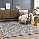 Diah Black & Bone Outdoor Area Rug - Clearance