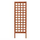 72-inch Outdoor Modern Wooden Garden Trellis in Cedar Wood Color