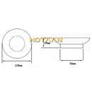 DecorBites™ Glass Soap Dish Bathroom Accessory, Matte Finish