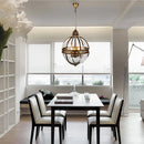 DecorBites™ Bronze Black Glass Globe Chandelier for Foyer