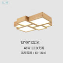 DecorBites™ Japanese Solid Wood Ceiling Lamp for Home Living Room Bedroom Study