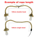 DecorBites™ Hemp Rope Pendant Light E27 Industrial Loft Restaurant Coffee Personality Lamp