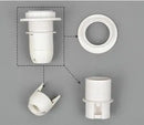 DecorBites™ E27 Lamp Bulb Holder Fitting, Black/White, 110v-220v Lighting Accessory