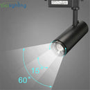 DecorBites™ Adjustable Focus Industrial Black Track Spotlights