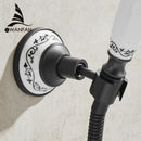 DecorBites™ Gold Brass Swivel Handheld Shower Holder Mounting Bracket for Bathroom Accessories