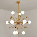 DecorBites™ Acrylic Molecule Chandelier Golden Kitchen Restaurant Lighting Sputnik Globe Lamp