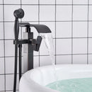 DecorBites™ Black Bronze Bathtub Mixer Faucet | Single Handle Waterfall Tub Fixture