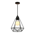 DecorBites™ Black Metal Chandelier with E27 Edison Bulb Socket for Kitchen, Restaurant, Cafe