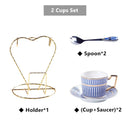 DecorBites™ Gold Porcelain Coffee & Tea Set - Luxury Bone China Porcelain Coffeeware