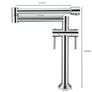 DecorBites™ Kitchen Faucet: Solid Brass Deck Mounted Sink Mixer in Multiple Finishes