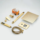 DecorBites™ Gold Bath Rain Shower Wall Concealed Faucet Set