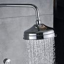 DecorBites™ Dual Handle Chrome Brass Shower Mixer System with 8" Rainfall Shower Head