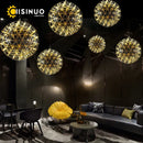 DecorBites™ LED Spark Ball Chandelier Fireworks Pendant Light - Modern Luxury Stainless Steel