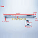 DecorBites™ 20cmx20cm Ultra Thin Rain Shower Head with 42cm Arm