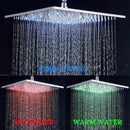 DecorBites™ 16" LED Rainfall Shower Head with Color Changing Lights.