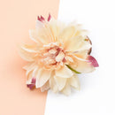 DecorBites™ 10pcs Silk Gerbera Decorative Flowers for Home Wedding DIY - Fake Stamen Brooch