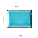 DecorBites™ Ice Cracking Glaze Ceramic Tableware Set - Blue Color