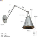 DecorBites™ Industrial Retro LED Wall Sconce Adjustable Loft Style Edison Wall Lights Fixtures